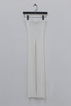 SWAYING/KNIT Striped Flared Pants SW211XZ16 White PS18
